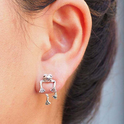 Two Way Frog Earrings