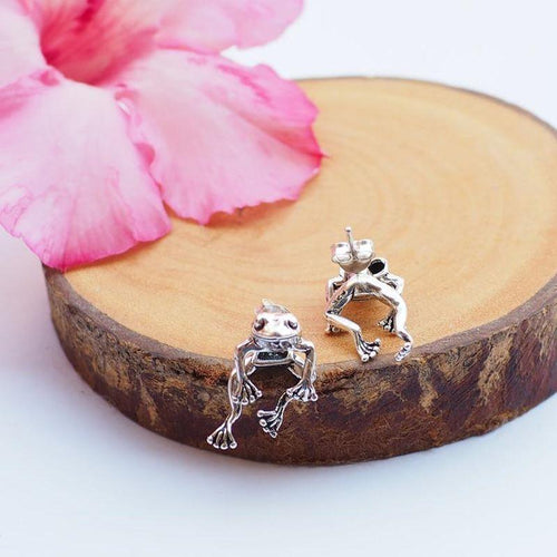 Two Way Frog Earrings