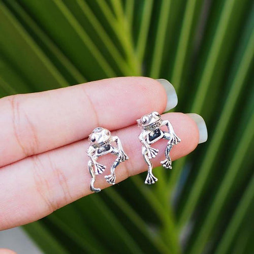 Two Way Frog Earrings