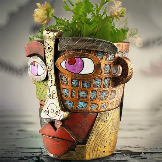 🔥 Last Day 49% OFF 😍 2024 Architecturm®Handmade Picasso Brutalist Abstract Beauty Face Flower Pot