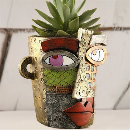 🔥 Last Day 49% OFF 😍 2024 Architecturm®Handmade Picasso Brutalist Abstract Beauty Face Flower Pot