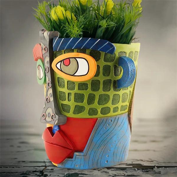 🔥 Last Day 49% OFF 😍 2024 Architecturm®Handmade Picasso Brutalist Abstract Beauty Face Flower Pot