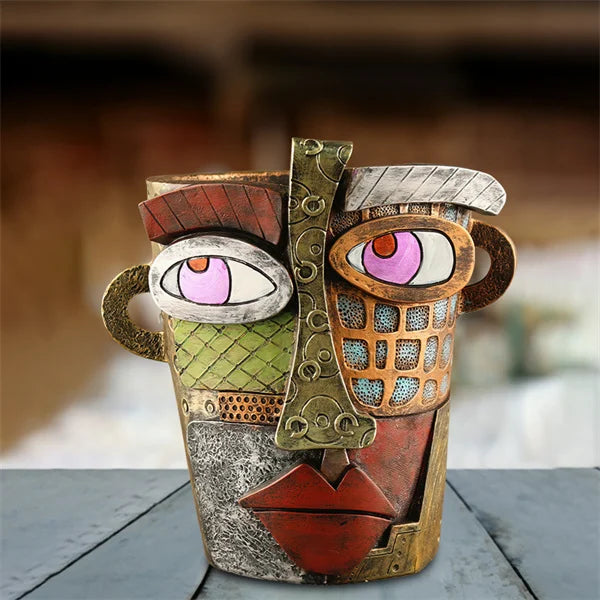 🔥 Last Day 49% OFF 😍 2024 Architecturm®Handmade Picasso Brutalist Abstract Beauty Face Flower Pot