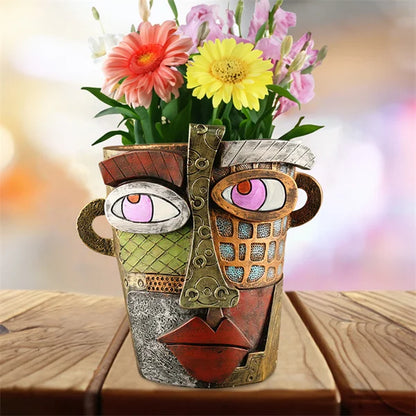 🔥 Last Day 49% OFF 😍 2024 Architecturm®Handmade Picasso Brutalist Abstract Beauty Face Flower Pot